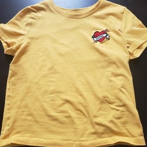 Yellow Forever 21 Crop Top